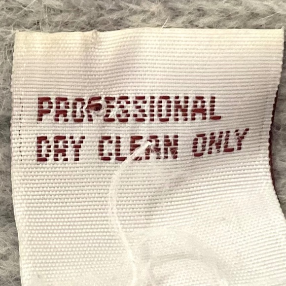 Gray Vintage Eddie Dassin Minimalist Rabbit-Hair Lambswool Cardigan Size Medium - Picture 10 of 13